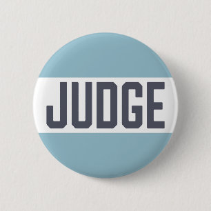 Judging Contest Modern Judge 2 Inch Round Button