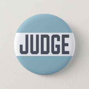 Judging Contest Modern Judge 2 Inch Round Button