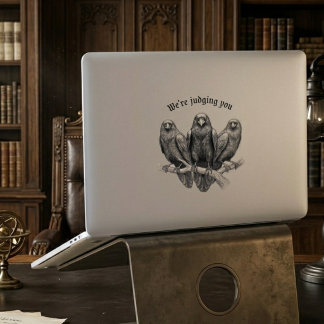 Judging Crows Funny Sarcastic Raven Gothic