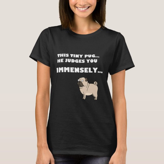 Judging Pug Essential T-Shirt 488 (Front)
