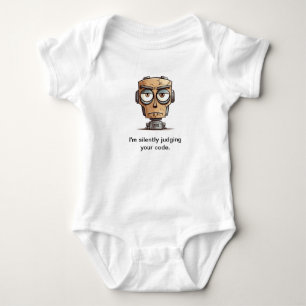 "Judging your code" Baby bodysuit