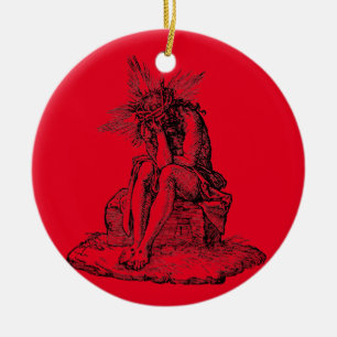 Judgment of Jesus Christ Ceramic Ornament