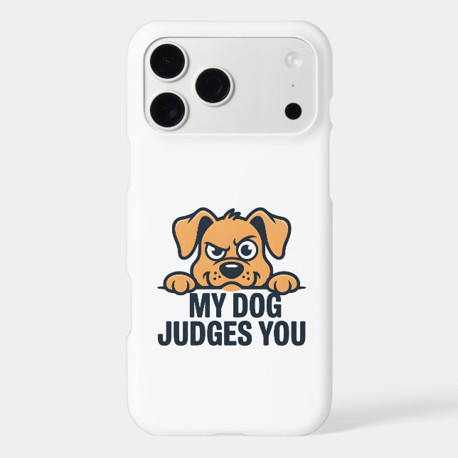 Judgmental Dog Face Funny Sarcastic Quote (Back)