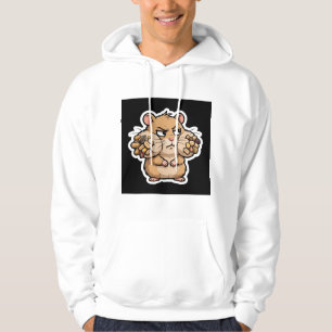 Judgmental Hamster Side Eye Funny Hoodie