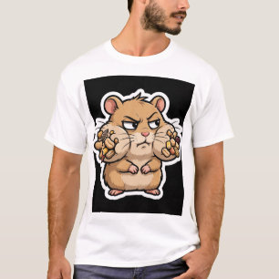 Judgmental Hamster Side Eye Funny T-Shirt