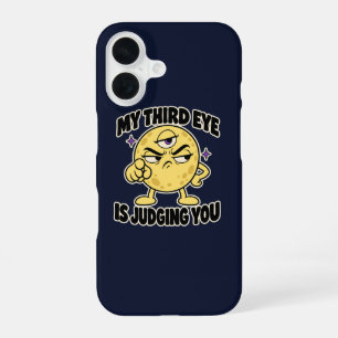 Judgy Full Moon Third Eye Funny Spiritual iPhone 16 Case
