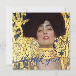 Judith and the Head of Holofernes by Gustav Klimt Thank You Card
