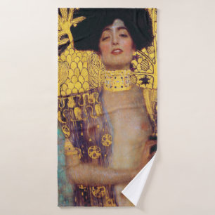 Judith (Lady in Gold), Gustav Klimt Bath Towel