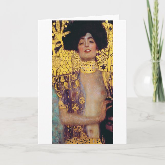 Judith (Lady in Gold), Gustav Klimt Card (Front)
