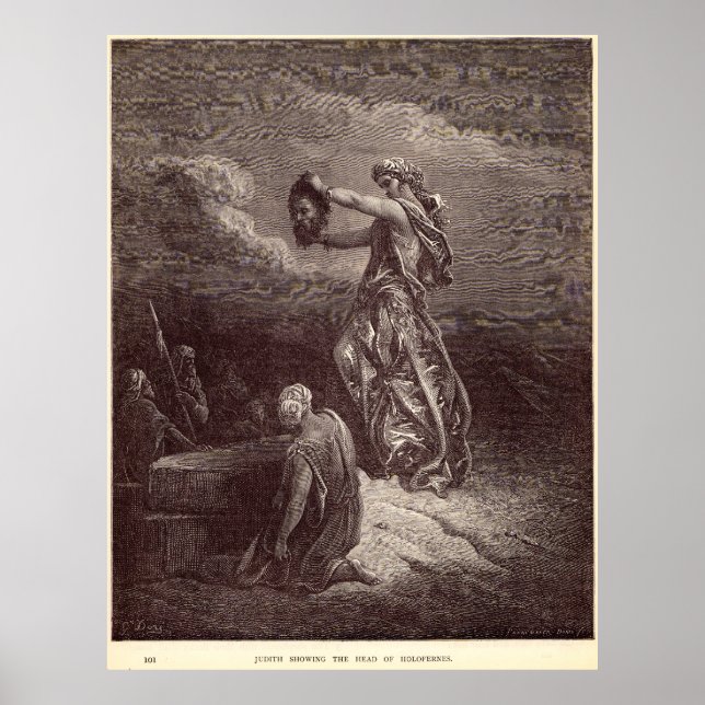 Judith Showing the Head of Holofernes Gustave Dore Poster (Front)