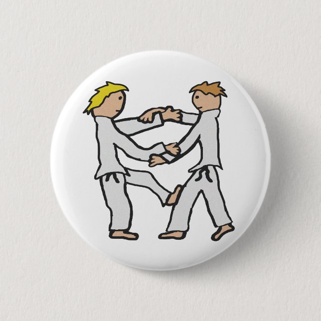 Judo 2 Inch Round Button (Front)