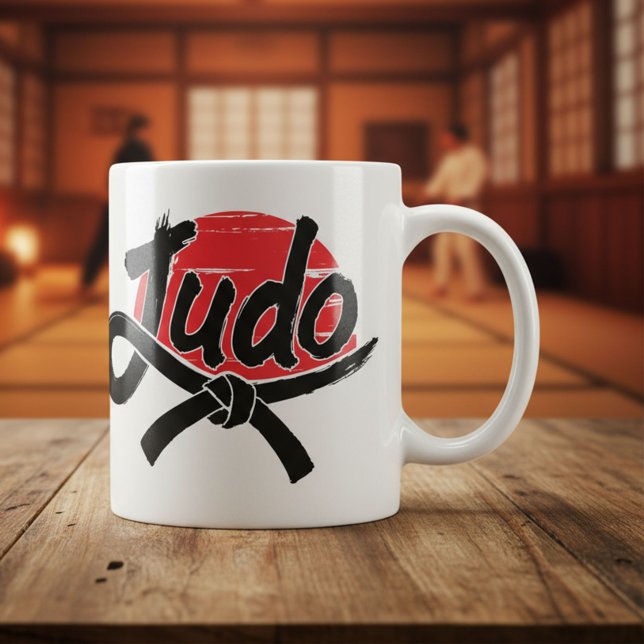 Judo - Black Belt -Rising Sun Coffee Mug (Creator Uploaded)