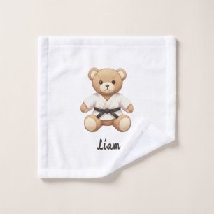 Judo Black Belt Teddy – Perfect Gift for Judo Wash Cloth
