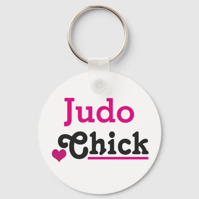 Judo Chick Keychain (Front)
