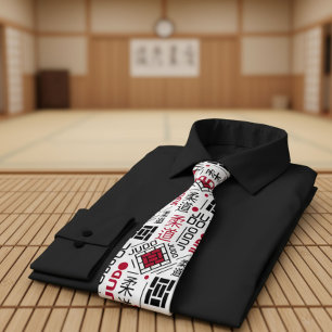 Judo - clean modern geometric pattern tie