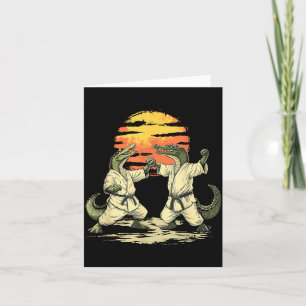 Judo Crocodile Nature Kickboxing Taekwondo Martial Card