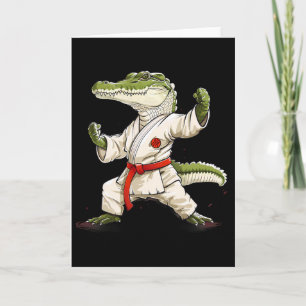 Judo Crocodile Nature Kickboxing Taekwondo Martial Card