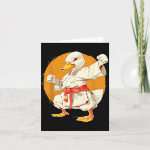 Judo Duck Taekwondo Duck Kung Fu Duck Martial Arts Card