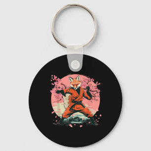 Judo Fox Nature Kickboxing Taekwondo Martial Arts Keychain