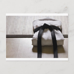Judo Gi on Tatami mat Postcard