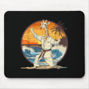 Judo Giraffe Nature Kickboxing Taekwondo Martial Mouse Pad