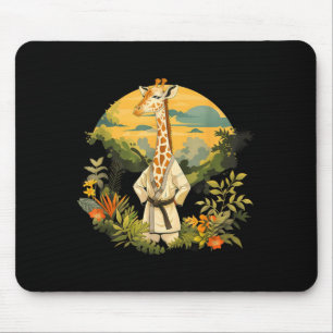 Judo Giraffe Nature Kickboxing Taekwondo Martial Mouse Pad