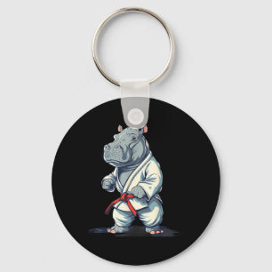Judo Hippo Nature Kickboxing Taekwondo Martial Keychain