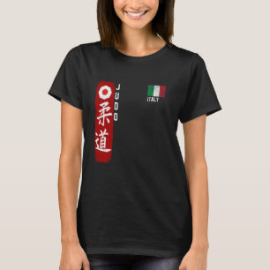 Judo Italy italian flag Judoka Dojo Martial art ka T-Shirt