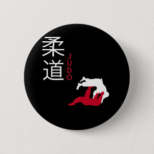 Judo Japanese Martial Arts 2 Inch Round Button