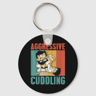 Judo Karate Jiu Jitsu MMA BJJ Aggressive Cuddling Keychain