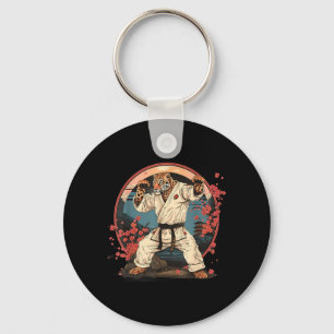 Judo Leopard Nature Kickboxing Taekwondo Martial Keychain