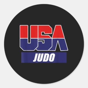 Judo Martial Arts 2024 USA Team Classic Round Sticker