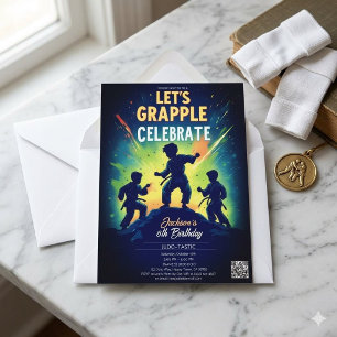 Judo Martial Arts Kids Birthday Party Invitation