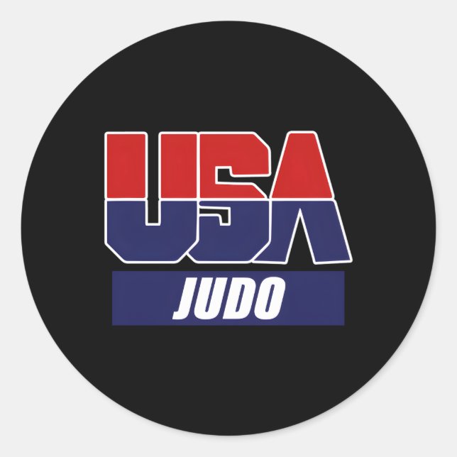 Judo Mial 2021 Usa Team Classic Round Sticker (Front)