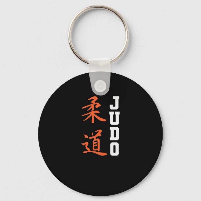 Judo mit chinesischen Schriftzeichen Keychain (Front)