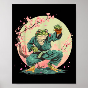 Judo MMA Toad Kickboxing Taekwondo Frog Sakura Poster