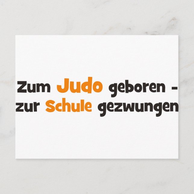 Judo Postcard (Front)
