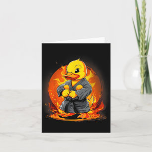 Judo Rubber Duck Nature Kickboxing Taekwondo Card