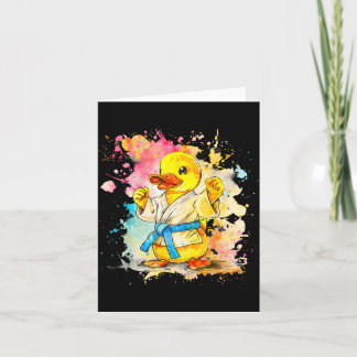 Judo Rubber Duck Nature Kickboxing Taekwondo Card