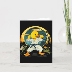 Judo Rubber Duck Nature Kickboxing Taekwondo Card