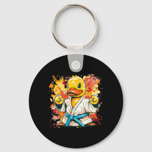Judo Rubber Duck Nature Kickboxing Taekwondo Keychain