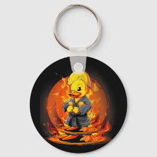 Judo Rubber Duck Nature Kickboxing Taekwondo Keychain