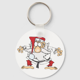 Judo-Santa Keychain