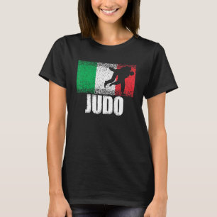 Judo Sport Italy Flag Italian Martial Artist T-Shirt