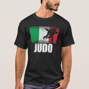 Judo Sport Italy Flag Italian Martial Artist T-Shirt