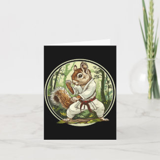 Judo Squirrel Forest Martial Arts Kickboxing Card