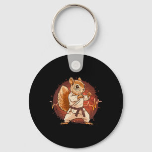 Judo Squirrel Heartbeat Kickboxing Taekwondo Marti Keychain