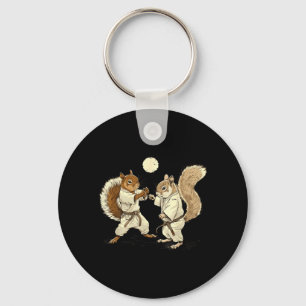 Judo Squirrel Kickboxing MMA Martial Arts Judo Keychain