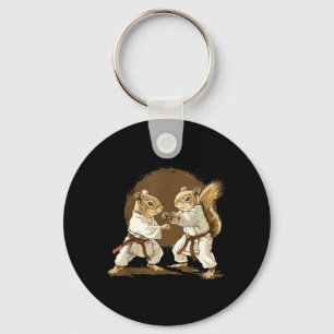 Judo Squirrel Kickboxing Taekwondo Kung Fu Martial Keychain