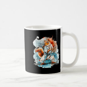 Judo Squirrel Watercolor Taekwondo Karate MMA Coffee Mug